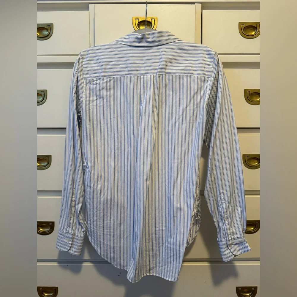 Brooks Brothers Blue and White Striped Luxury Shirt - Picture 3 of 3